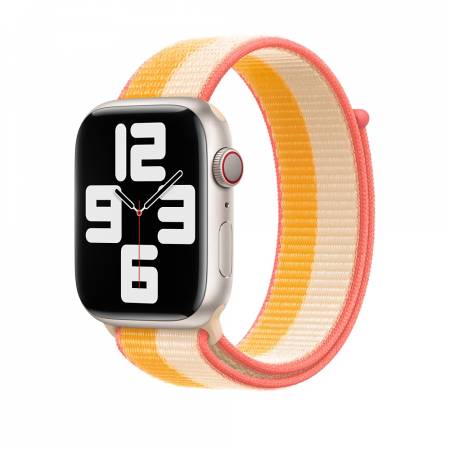 Apple Watch 45mm Maize/White Sport Loop - Regular