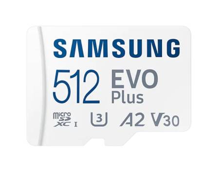 Samsung 512GB micro SD Card EVO Plus with Adapter