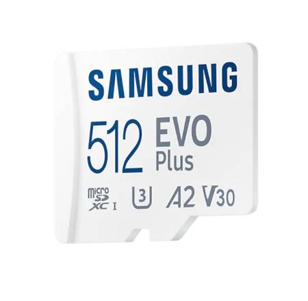 Samsung 512GB micro SD Card EVO Plus with Adapter
