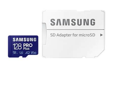 Samsung 128GB micro SD Card PRO Plus with Adapter