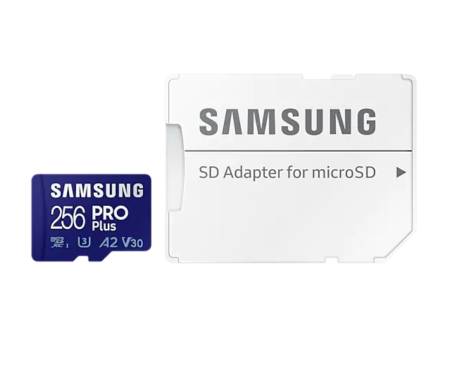 Samsung 256GB micro SD Card PRO Plus  with Adapter