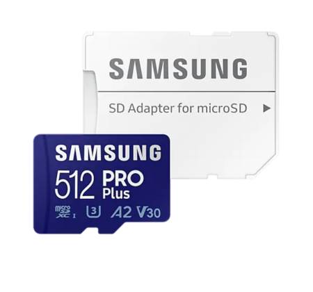 Samsung 512GB micro SD Card PRO Plus  with Adapter