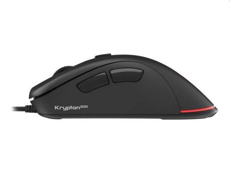 Genesis Gaming Mouse Krypton 200 Silent Optical 6400 DPI With Software Black