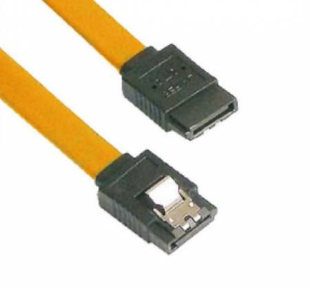 VCom SATA Cable W/Lock CH302-Y 0.45m