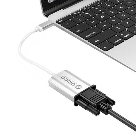 Адаптер USB Type-C към VGA Silver Orico XC-102-SV