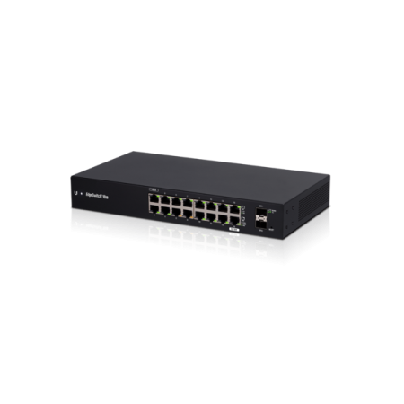 16-портов Gigabit управляем L2 комутатор Ubiquiti EdgeSwitch ES-18X с 2 SFP порта