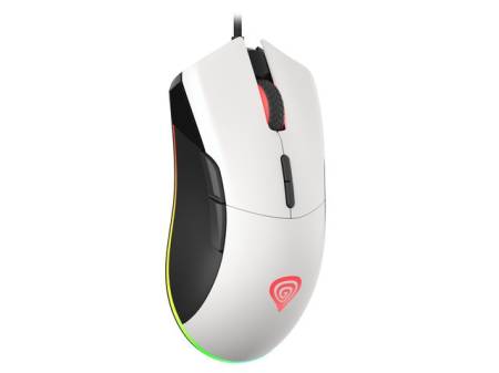 Genesis Gaming Mouse Krypton 290 6400 DPI RGB Backlit With Software White