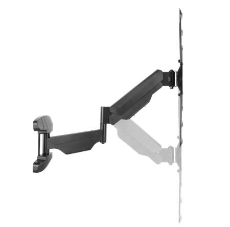 Neomounts wall mounted gas spring TV mount (3 pivots VESA 400x400)