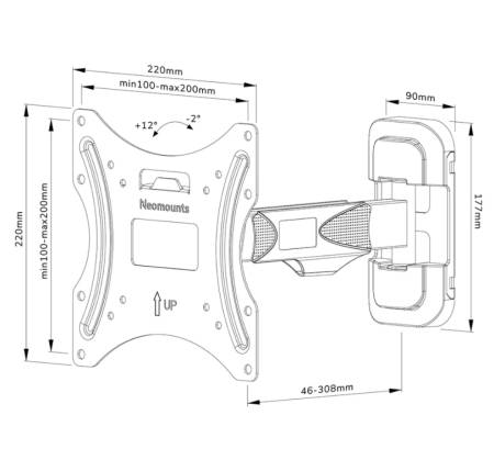 Neomounts Screen Wall Mount (full motion