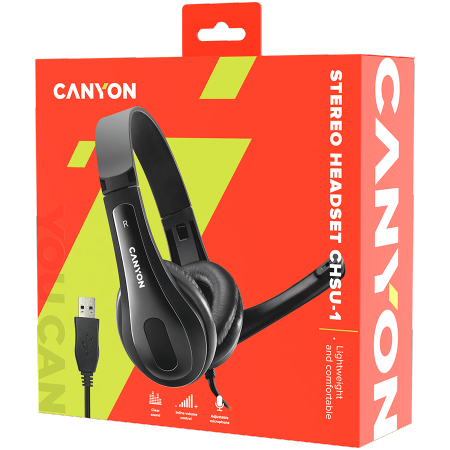 CANYON CHSU-1 USB слушалки с микрофон