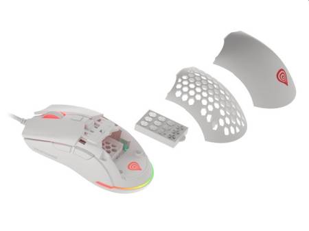 Genesis Gaming Mouse Krypton 8000DPI RGB Ultralight White PAW3333