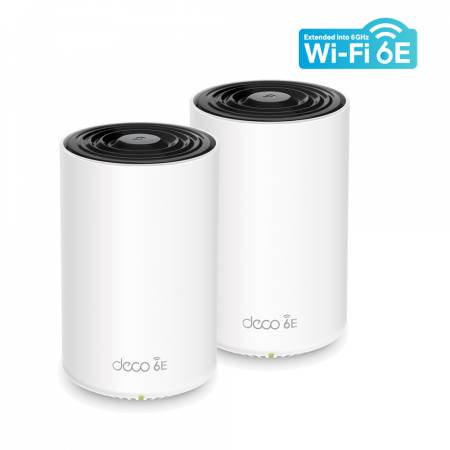3-лентова безжична Wi-Fi6E Mesh система TP-Link Deco XE75 (2-pack) AXE5400