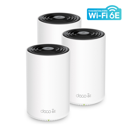 3-лентова безжична Wi-Fi6E Mesh система TP-Link Deco XE75 (3-pack) AXE5400