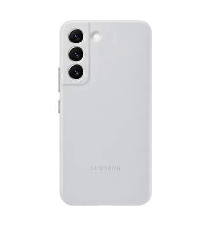 Samsung S22 G901 Leather Cover Light Gray