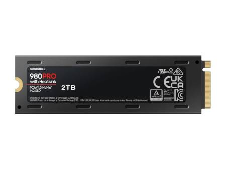 Samsung SSD 980 PRO Heatsink 2TB Int. PCIe Gen 4.0 x4 NVMe 1.3c