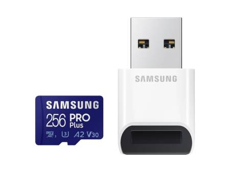 Samsung 256GB Micro SD PRO Plus + Reader