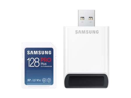 Samsung 128GB SD PRO Plus + Reader