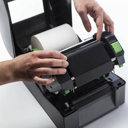 BWS1D300110 Brother Standard Wax Thermal Transfer Black Ink Ribbon 110mm x 300m / 1 roll