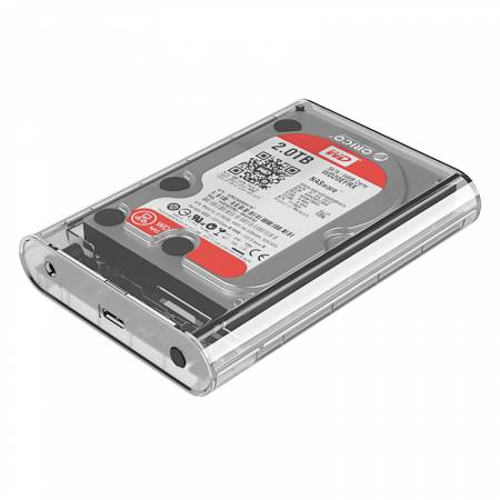Кутия Orico 3139U3-EU-CR-BP за 3.5" HDD дискове USB 3.0 прозрачна