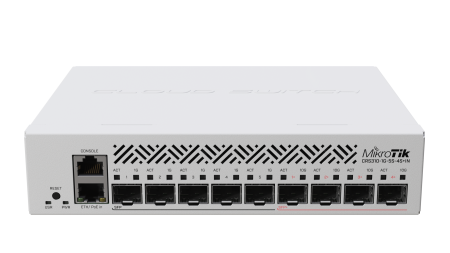 Комутатор MikroTik CRS310-1G-5S-4S+IN с 5 SFP и 4 SPF+ порта
