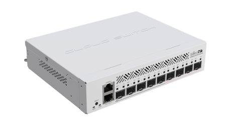 Комутатор MikroTik CRS310-1G-5S-4S+IN с 5 SFP и 4 SPF+ порта