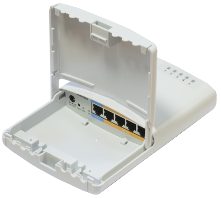 Рутер Mikrotik PowerBox RB750P-PBr2 с 5х Ethernet порта
