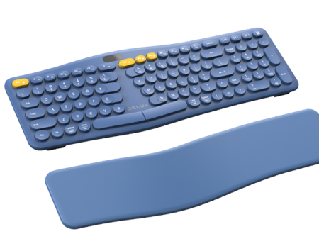 Клавиатура Delux GM903CV BK3632 безжична/Bluetooh v5.0