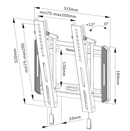 Neomounts Screen Wall Mount (tilt