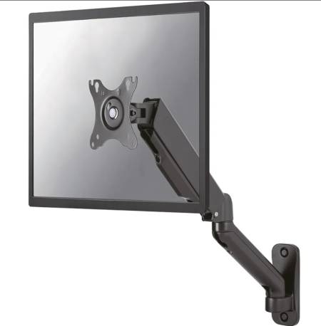 Neomounts wall mounted gas spring monitor arm (3 pivots VESA 100x100)