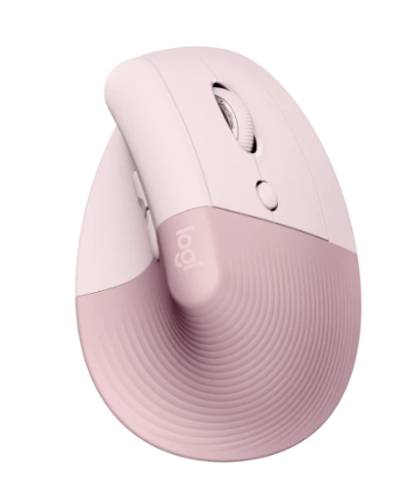 Logitech Lift Vertical Ergonomic Mouse - ROSE/DARK ROSE - EMEA