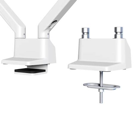 Neomounts Flat Screen Desk Mount (clamp/grommet) for 2 Monitor Screens