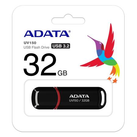 Adata 32GB UV150 USB 3.2 Gen1-Flash Drive Black