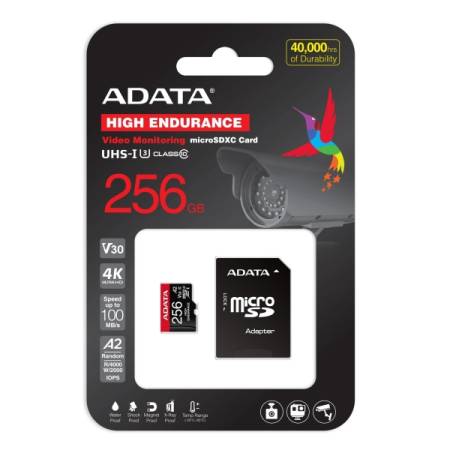 ADATA 256GB MicroSDXC UHS-I U3 V30S High (with adapter)