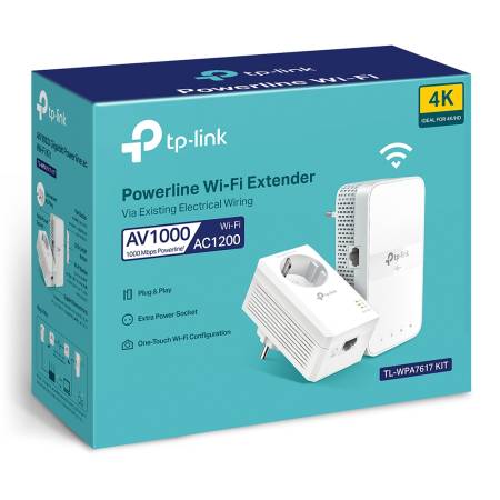 Powerline TP-Link TL-WPA7617 KIT AV1000 Wi-Fi KIT