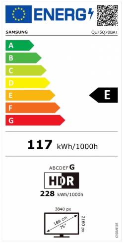 Samsung 75" 75Q70B QLED FLAT