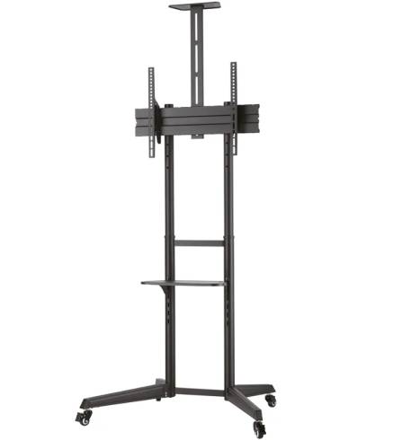 Neomounts Mobile Floor Stand incl. AV- and cam shelf (height adjustable: 128.5-145 cm)