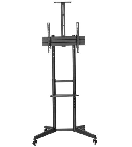 Neomounts Mobile Floor Stand incl. AV- and cam shelf (height adjustable: 128.5-145 cm)