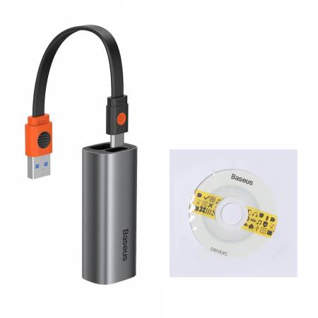 Мрежови адаптер Baseus CAHUB-AF0G  USB Gigabit RJ45 LAN bidirectional USB & USB-C