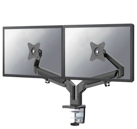 Neomounts Desk Mount ultra flat (clamp/grommet) for 2 Monitor Screens