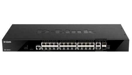 D-Link 24 ports GE + 2 10GE ports + 2 SFP+ Smart Managed Switch