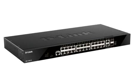 D-Link 24 ports GE + 2 10GE ports + 2 SFP+ Smart Managed Switch