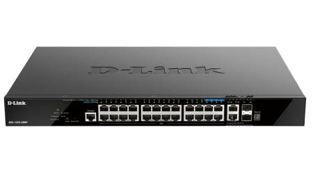 D-Link 20 ports GE PoE + 4 ports 2.5 GE PoE + 2 10GE ports + 2 SFP+ Smart Managed Switch