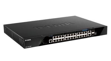 D-Link 20 ports GE PoE + 4 ports 2.5 GE PoE + 2 10GE ports + 2 SFP+ Smart Managed Switch