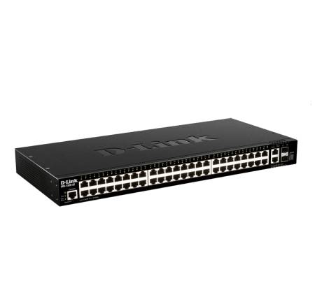 D-Link 48 ports GE + 2 10GE ports + 2 SFP+ Smart Managed Switch