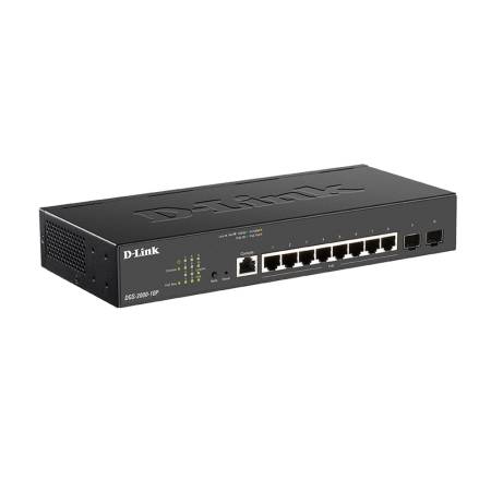 D-Link 8-port Gbit PoE Managed Switch incl. 2x SFP