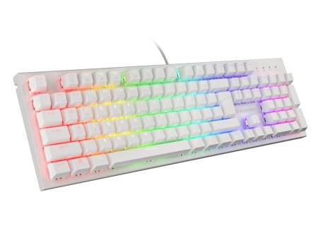 Genesis Gaming Keyboard Thor 303 White RGB Backlight US Layout Brown Switch