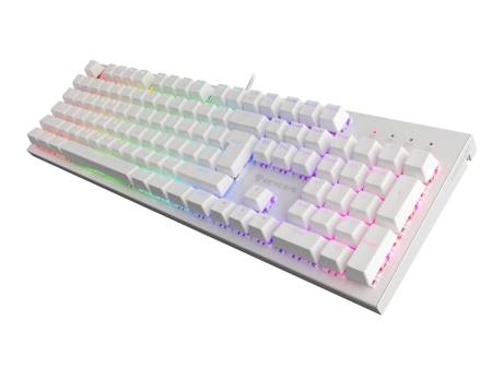 Genesis Gaming Keyboard Thor 303 White RGB Backlight US Layout Brown Switch