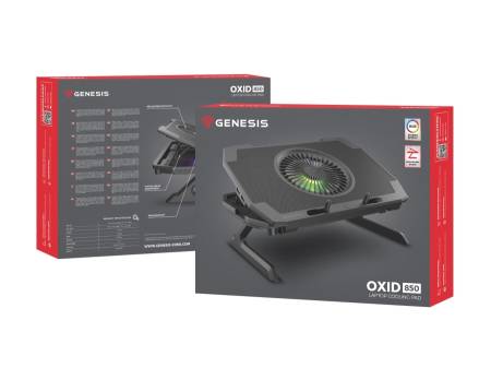 Genesis Laptop Cooling Pad Oxid 850 15.6-17.3 5 Fans