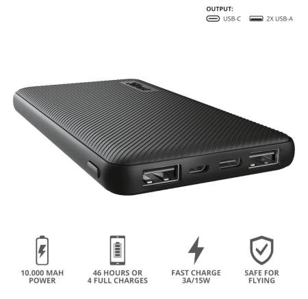 TRUST Primo Fast Ultra-thin Powerbank 10000 mAh