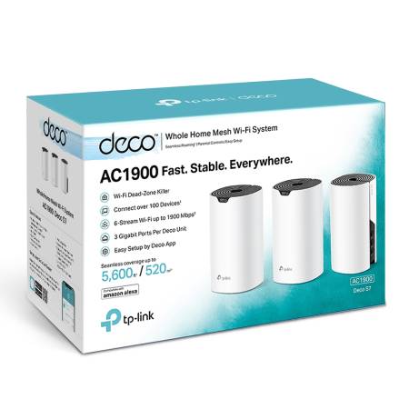 Безжична Wi-fi Mesh система TP-Link Deco S7(3-pack) AC1900